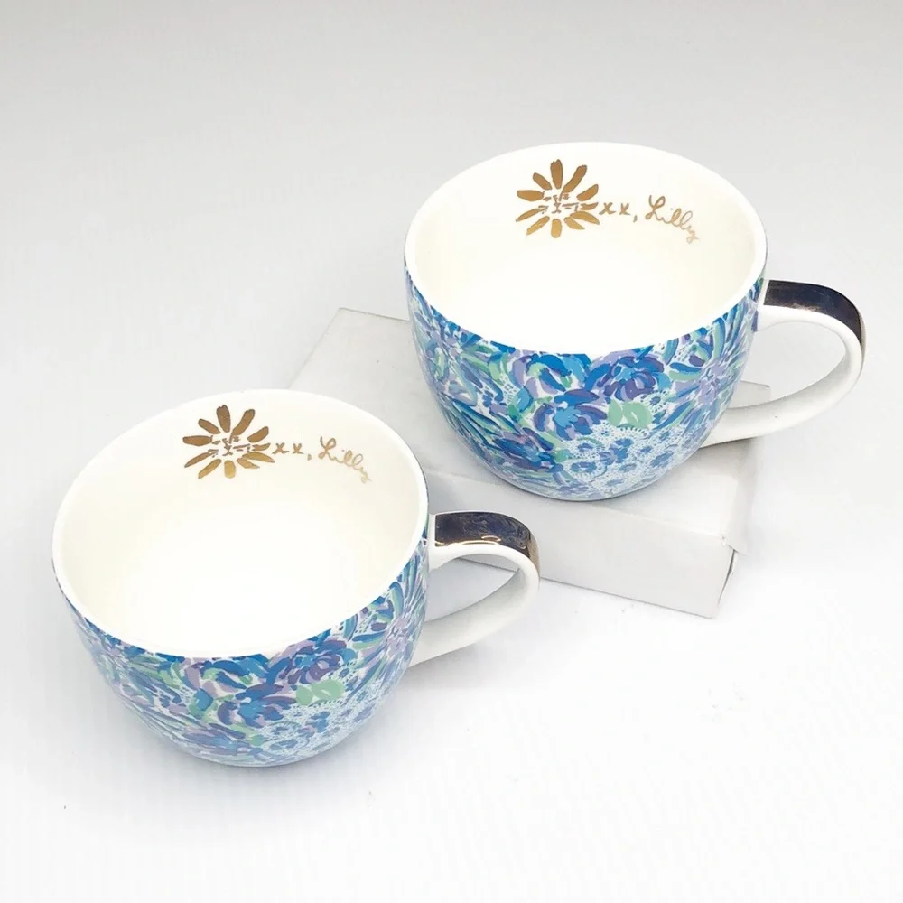 Lilly Pulitzer Pair of Colorful 12oz Mugs - Picture 7 of 9
